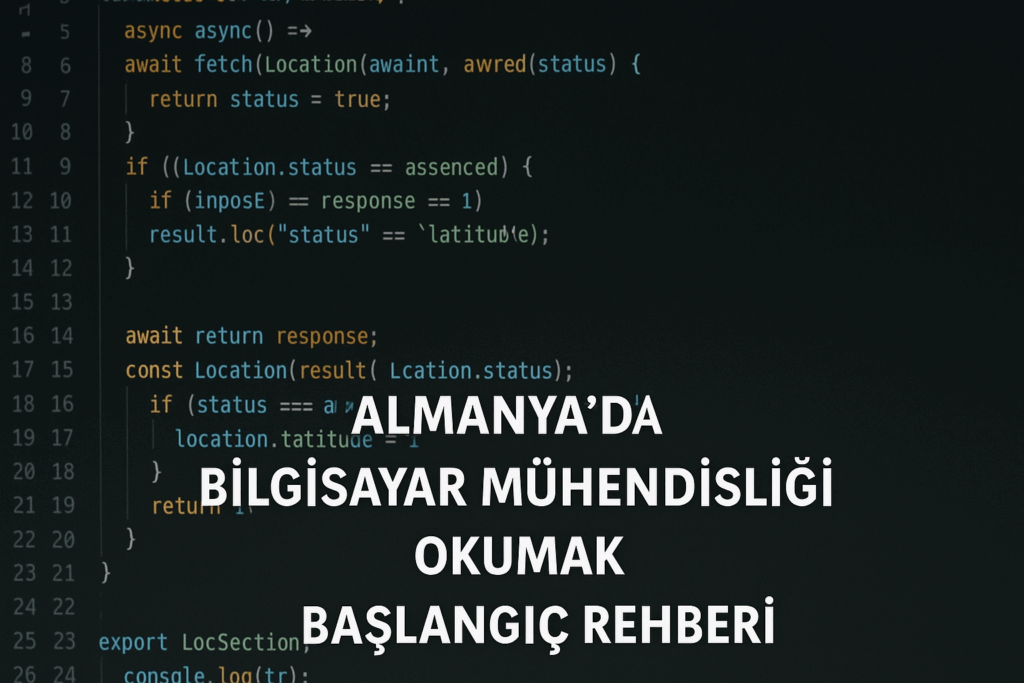 Almanya'da Bilgisayar Mühendisliği Okumak Başlangıç Rehberi